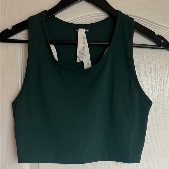 Oiselle green crop tank size 4 excellent condition - Picture 2 of 6